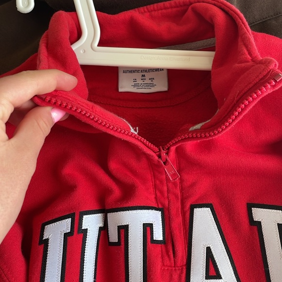 Utah zip up hoodie rlly cute red champion brand - Picture 2 of 2